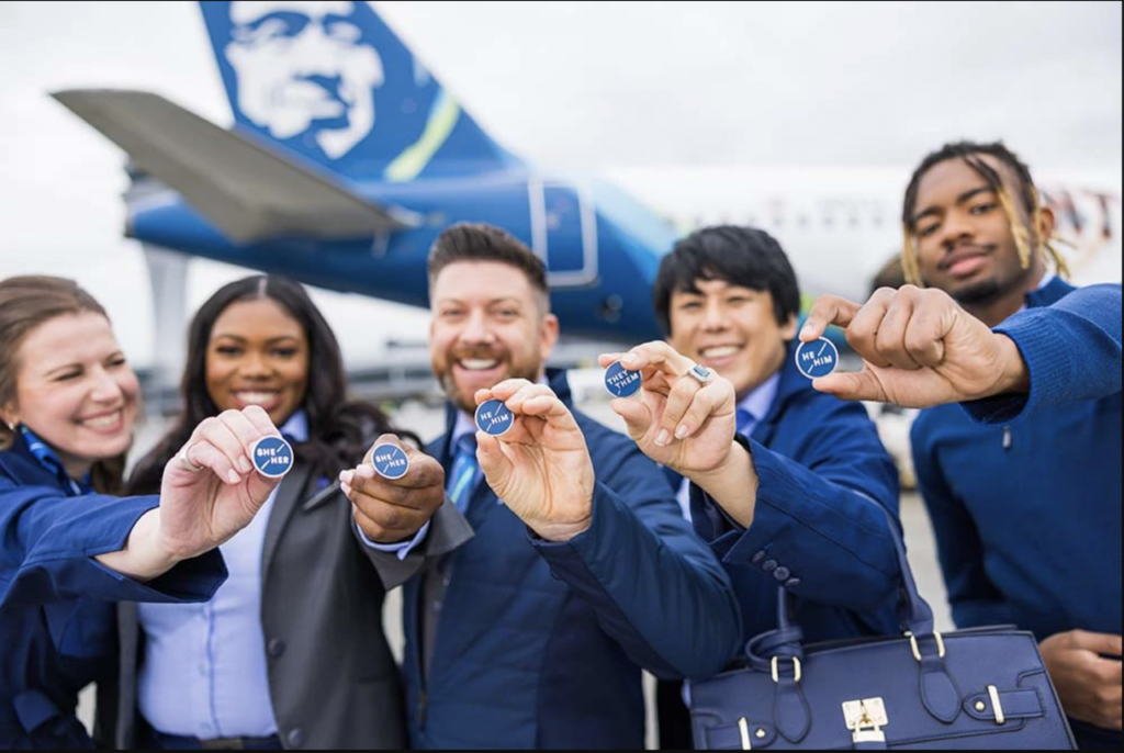 Alaska Airlines uniform