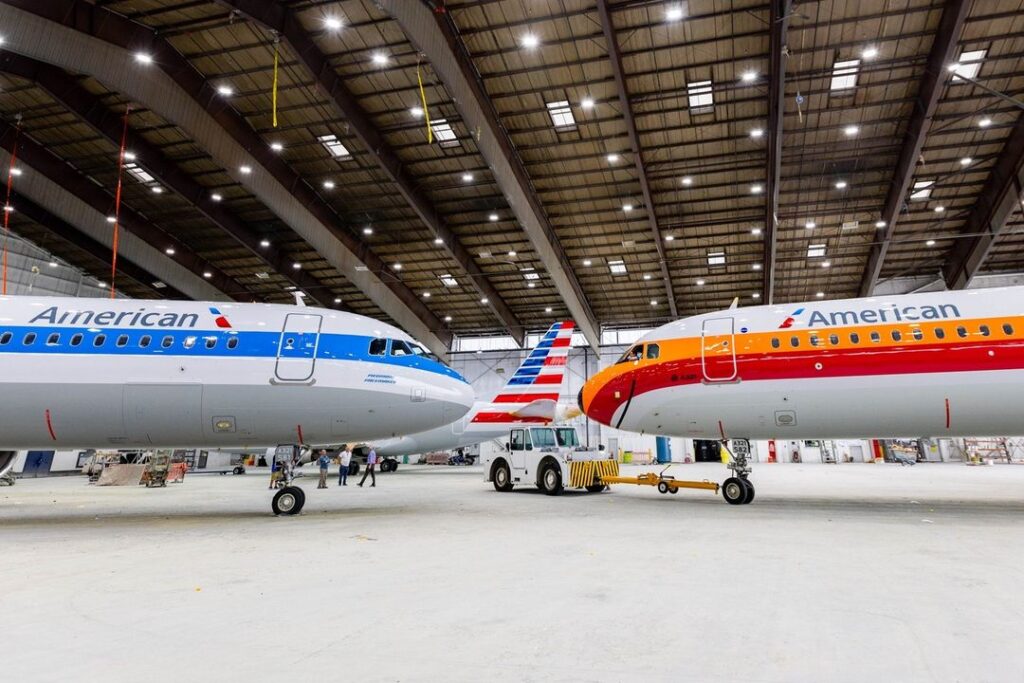 American Airlines unveiled two retro liveries on the Airbus A321, dedicated to Piedmont Airlines and PSA