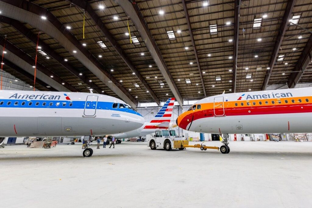 American Airlines Airbus A321 in retro Piedmont and PSA Airlines liveries American Airlines unveiled two retro liveries on the Airbus A321 dedicated to Piedmont Airlines and PSA