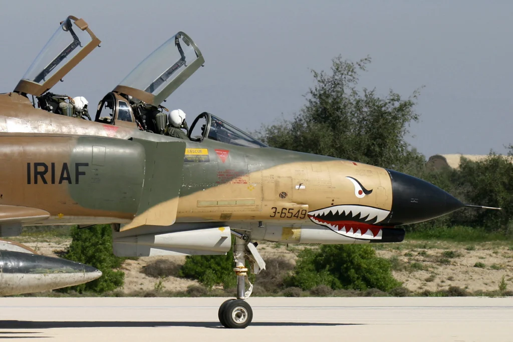 An RIAF F 4E Phantom fighter jet An RIAF F-4E Phantom fighter jet