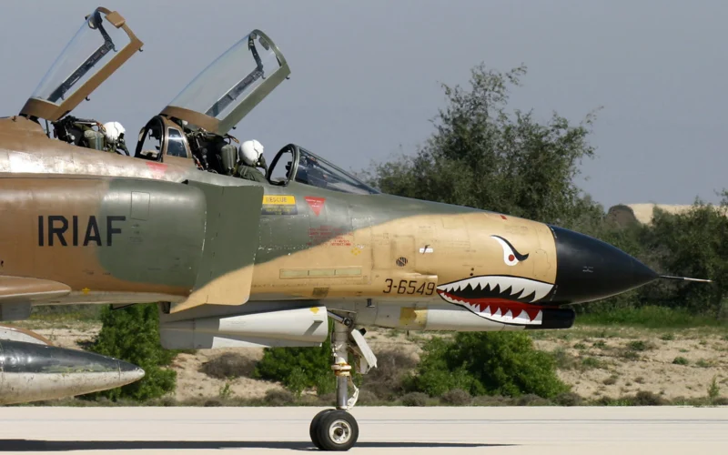 An RIAF F-4E Phantom fighter jet