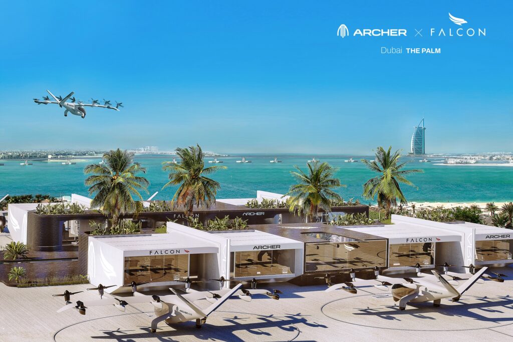 Archer Aviation Dubai Abu Dhabi route