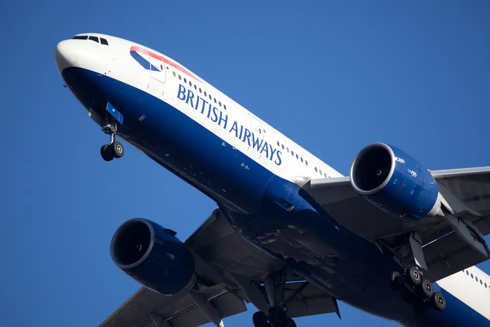 New,York,-,January,6:,A,Boeing,777,British,Airways