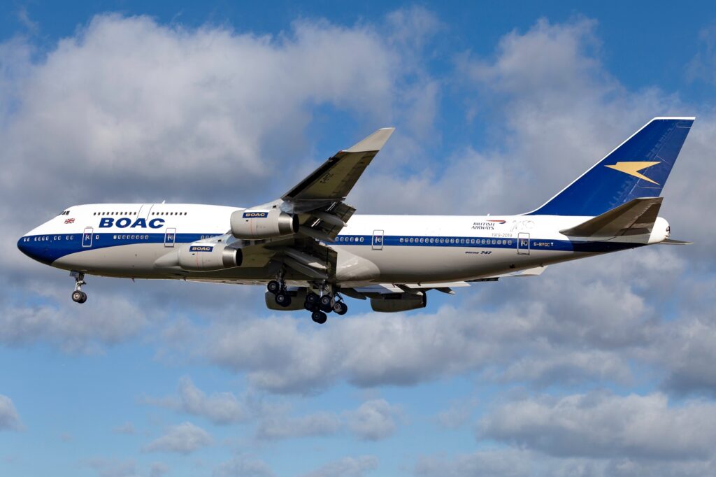 Images shared on social media showed the BOAC liveried British Airways Boeing 747 being scrapped