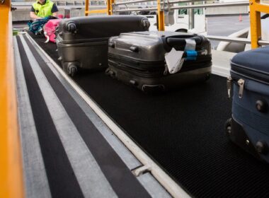 Baggage handler at an airport