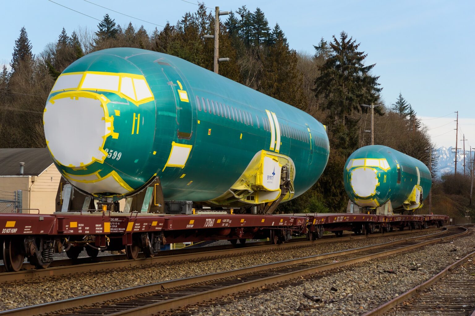 Boeing 737 fuselage rail deliveries appear to slow in March