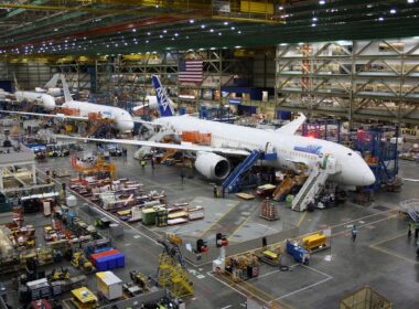 Boeing 787 Dreamliner assembly line