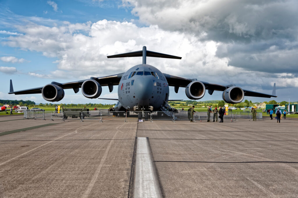 A Boeing C-17A Globemaster III, 97 -0046 of the USAF 315th Airlift Wing