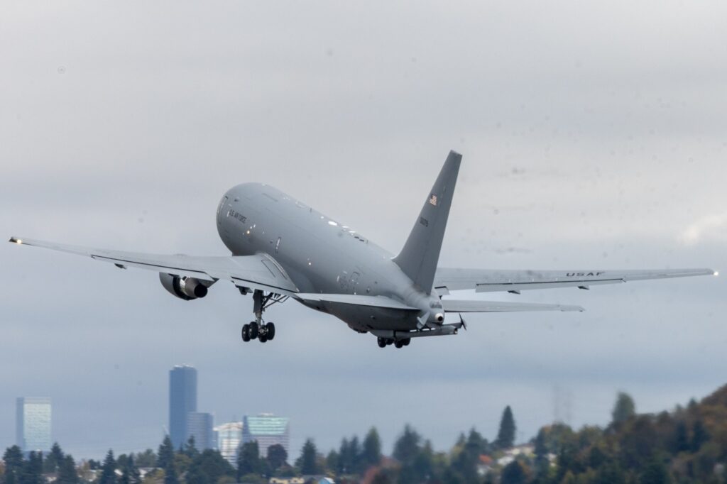 Boeing KC 46A Pegasus tanker operated by the USAF Boeing KC-46A Pegasus tanker operated by the USAF