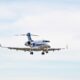Bombardier BD-100-1A10 Challenger 300 aircraft approaches the runway