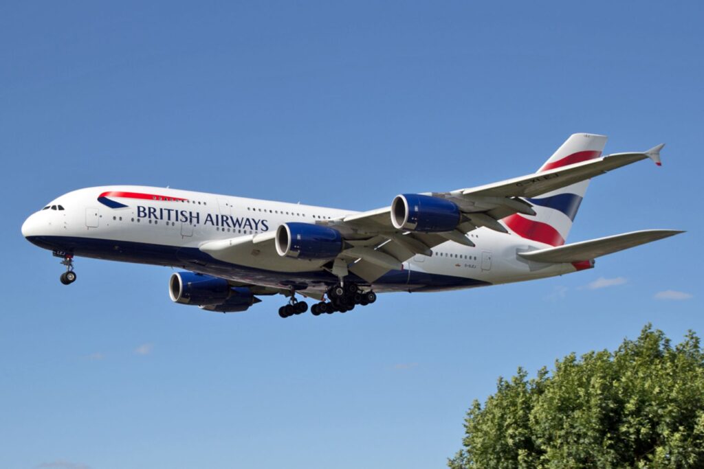 British Airways Airbus A380 G-XLEJ