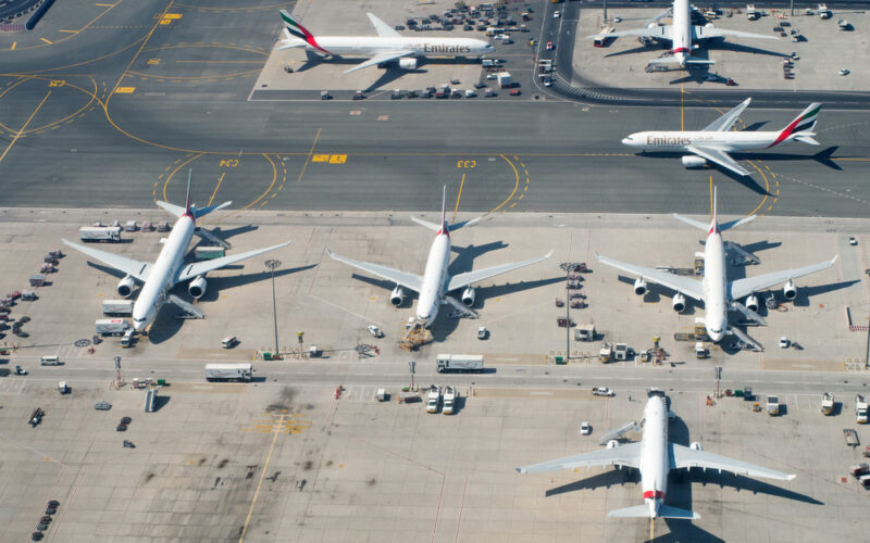 Dubai,,Uae,-,Apr,7:,Planes,At,Dubai,Airport,On