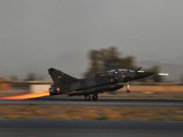 Dassault Mirage 2000D fighter bomber takeoff