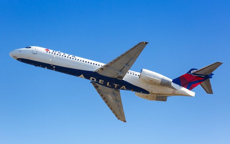 A video showed a Delta Air Lines Boeing 717 leaking fuel upon departure from Charlotte