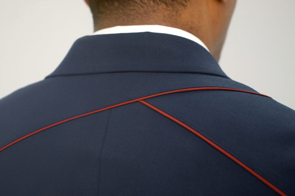 Delta Air Lines uniform back suit