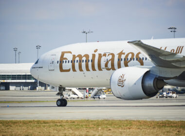 Prague,,Czech,Republic,-,April,01,,2012:,Boeing,777-300,A6-ebm