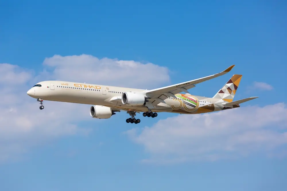 Chicago,,Usa,-,September,11,,2022:,Etihad,Airbus,A350,Aircraft