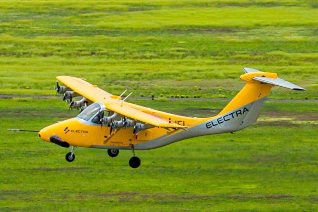 Electras electric short takeoff and landing eSTOL aircraft Electra’s electric short takeoff and landing (eSTOL) aircraft