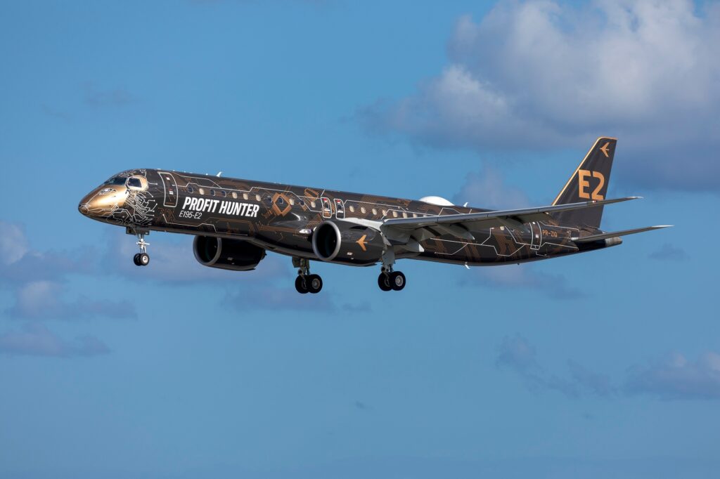 Embraer secured a firm order for 15 E195-E2 jets from an undisclosed customer