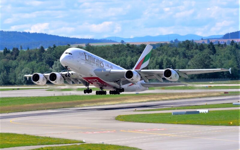 Emirates A380 jet