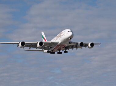Two Emirates Airbus A380s were forced to divert to other airports due to bad weather at LHR