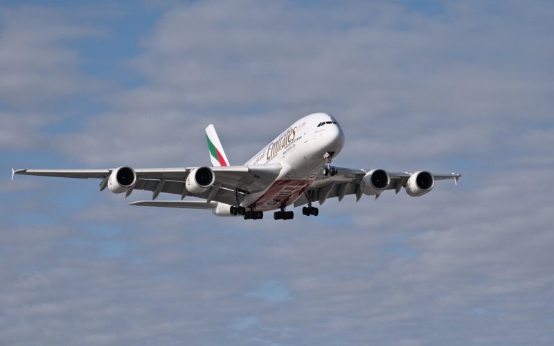 Two Emirates Airbus A380s were forced to divert to other airports due to bad weather at LHR