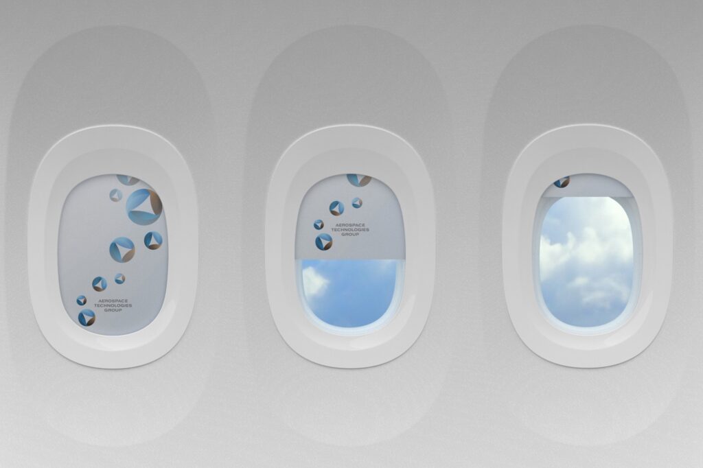 Emirates aerBlade window shade