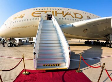 Etihad Airways A380 superjumbo jet