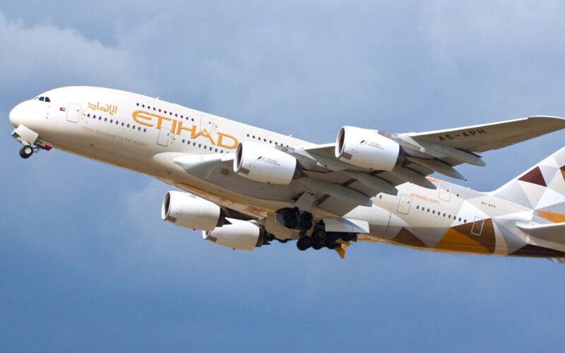 Etihad Airways A380 aircraft