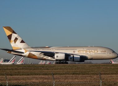 Etihad Airways restored its third Airbus A380