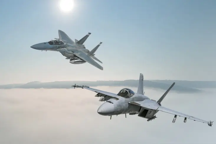 F-15EX and FA-18EF fighters