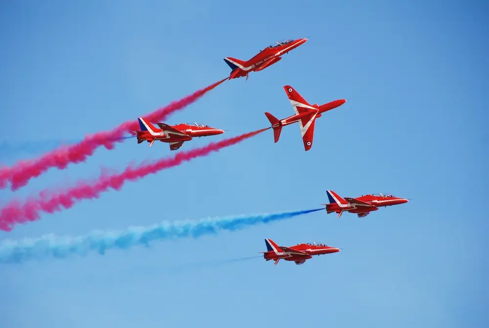 Hastings,,England,-,July,22:,Raf,Aerobatics,Display,Team,The
