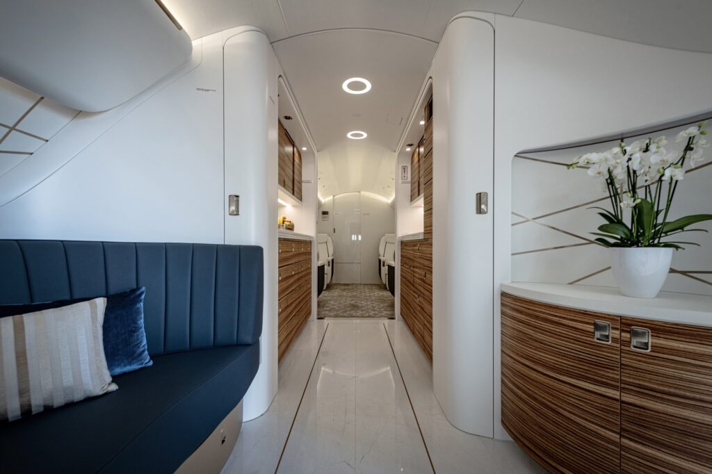 FLIST private jet interior