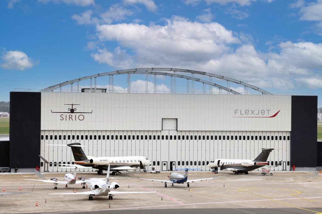 Flexjet Sirio hangar Milan