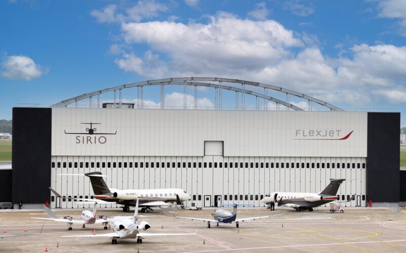 Flexjet Sirio hangar Milan