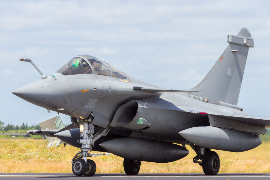 French Navy Dassault Rafale during the NATO Tiger Meet at Schleswig-Jagel airbase