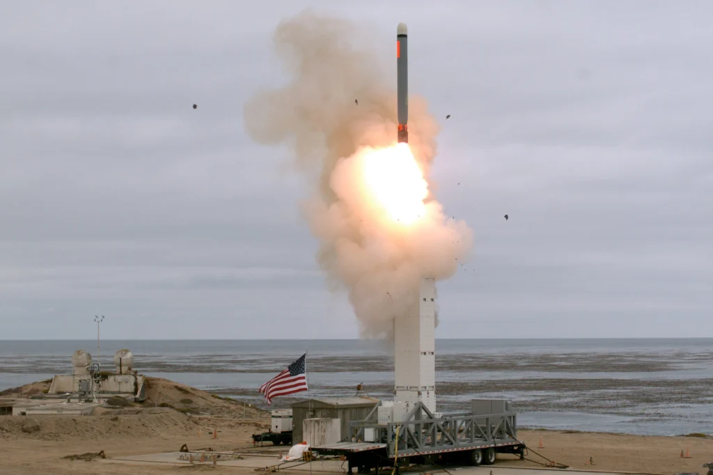 Ground launched medium range Tomahawk cruise missile Ground-launched medium-range Tomahawk cruise missile
