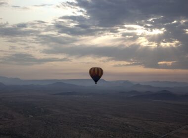 Hot air balloon Arizona desert