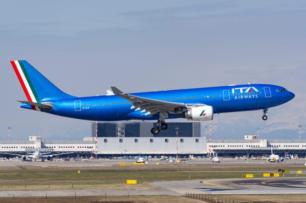 ITA Airways taking off from Milan Malpensa Airport MXP ITA Airways reporting more positive revenues than expected