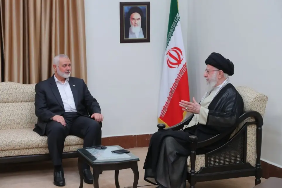 Imam Khamenei meeting with Ismail Haniyah Imam Khamenei meeting with Ismail Haniyah