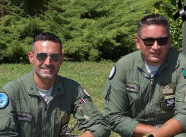 Italian Air Force Pilots Lieutenant Colonel Joseph Cipriano and Major Marco Meneghello. Mid-air collision. Both killed in Rome, Italy