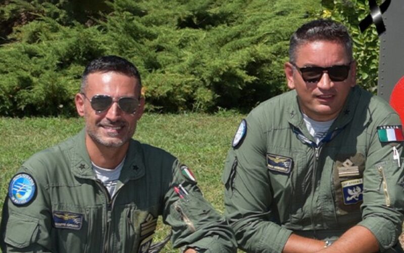 Italian Air Force Pilots Lieutenant Colonel Joseph Cipriano and Major Marco Meneghello. Mid-air collision. Both killed in Rome, Italy