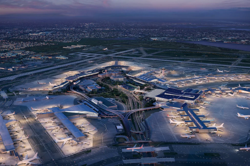 JFK Redevelopment aerial night