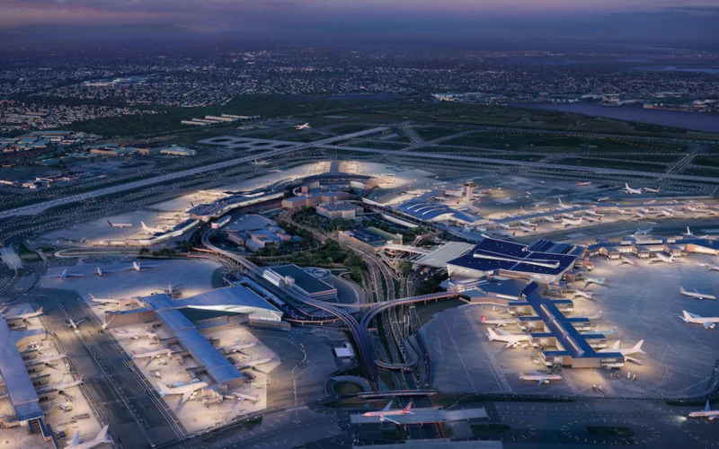 JFK Redevelopment aerial night