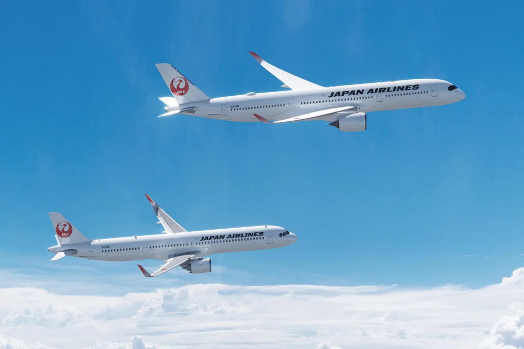 Japan Airlines Airbus A321neo and A350 900 Japan Airlines Airbus A321neo and A350-900