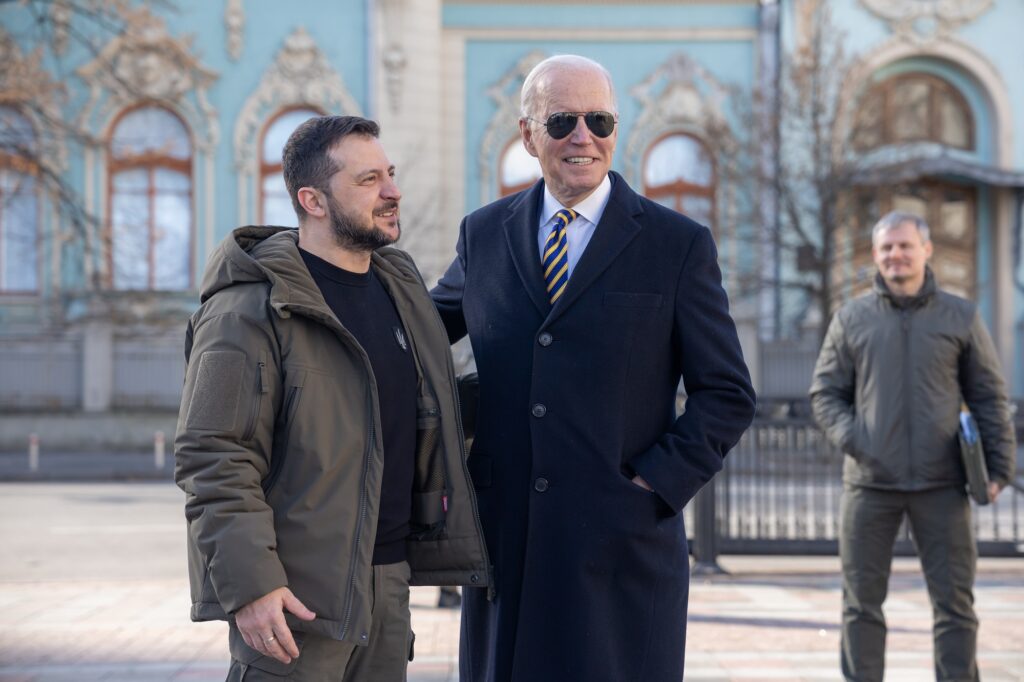Joe Biden and Volodymyr Zelenskyy in Kyiv Ukraine Joe Biden and Volodymyr Zelenskyy in Kyiv, Ukraine