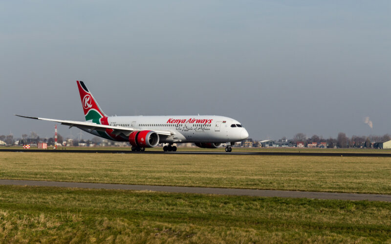 Kenya Airways Boeing 787 Dreamliner,Schiphol Airport, The Netherlands