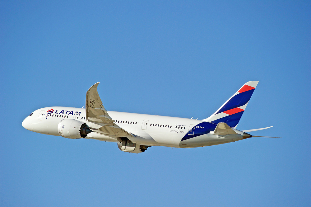 Los,Angeles/california,-,Oct.,21,,2017:,Latam,Chile,Airlines,Boeing