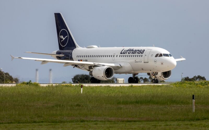 Luqa,,Malta,-,February,26,,2023:,Lufthansa,(lufthansa,Cityline),Airbus