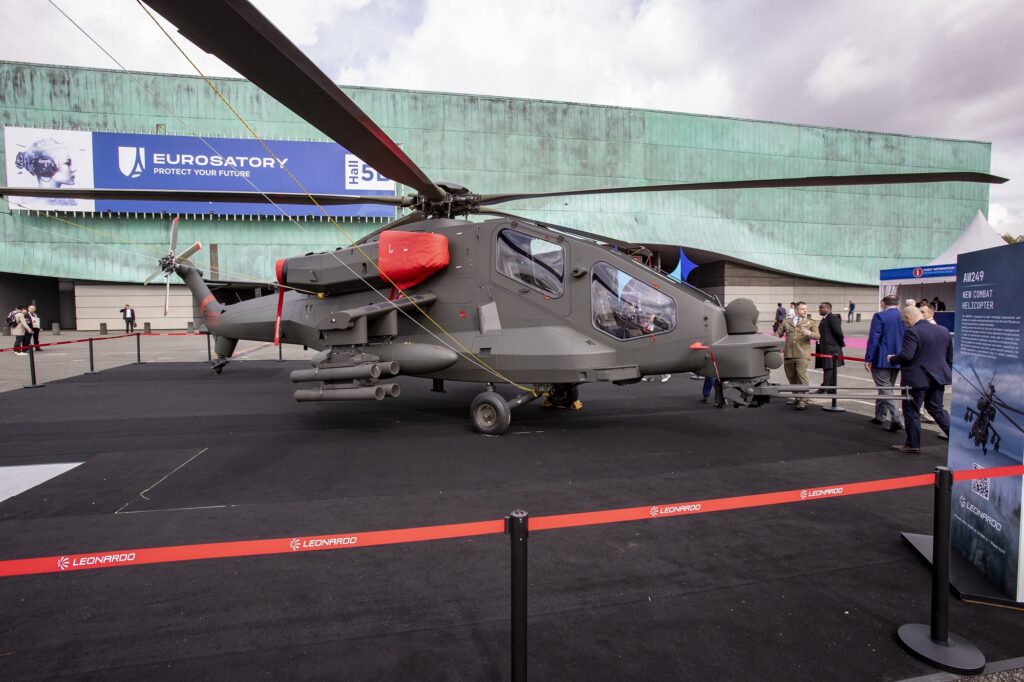 Leonardo AW240 attack helicopter at Eurosatory 2024 Leonardo AW240 attack helicopter at Eurosatory 2024